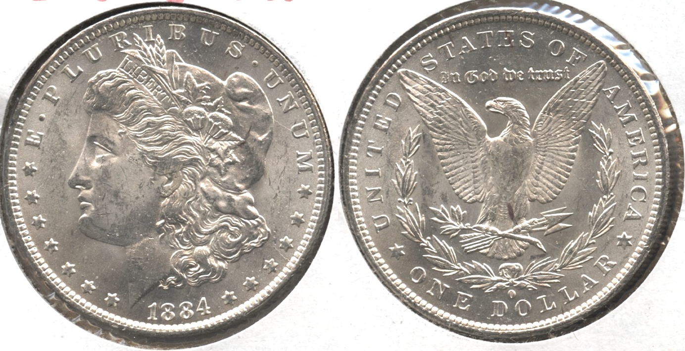 1884-O Morgan Silver Dollar MS-60 #p