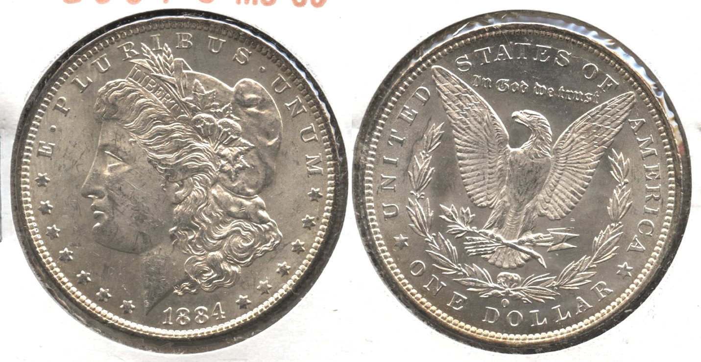 1884-O Morgan Silver Dollar MS-60 #t