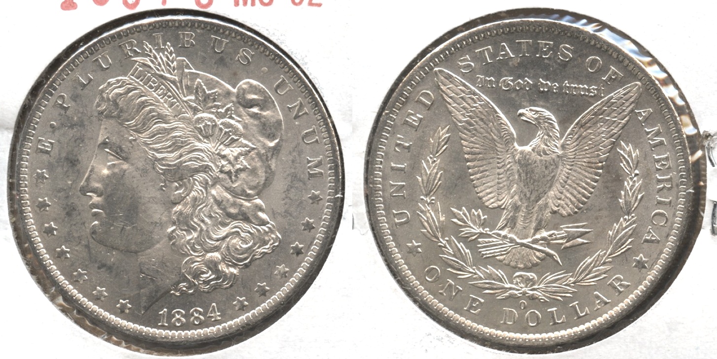 1884-O Morgan Silver Dollar MS-62 #r