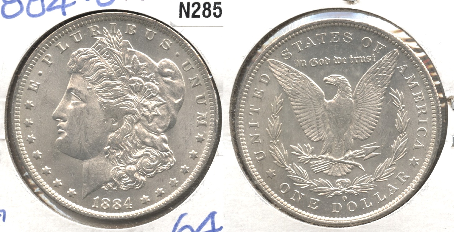 1884-O Morgan Silver Dollar MS-64 #f