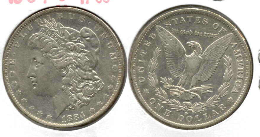 1884-O Morgan Silver Dollar VF-30 b