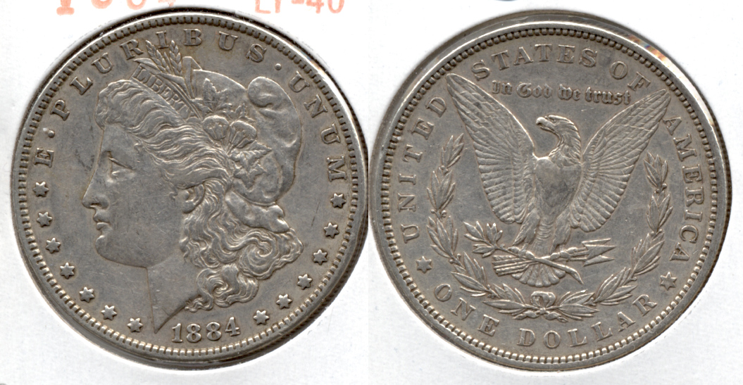 1884 Morgan Silver Dollar EF-40 e