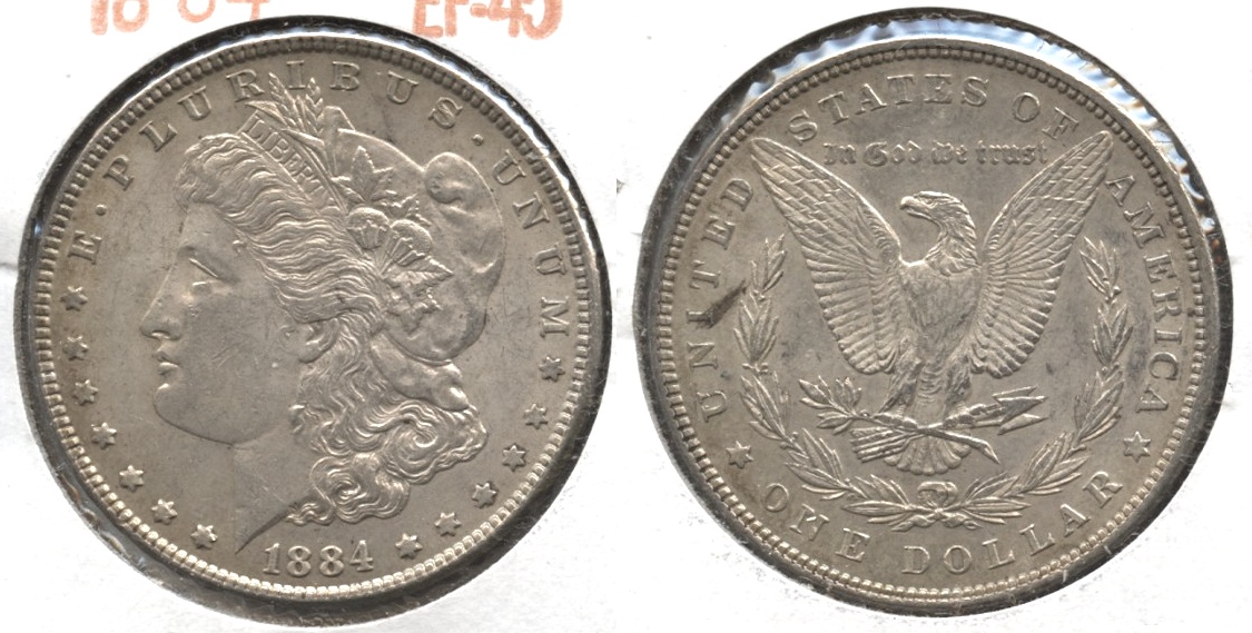 1884 Morgan Silver Dollar EF-45