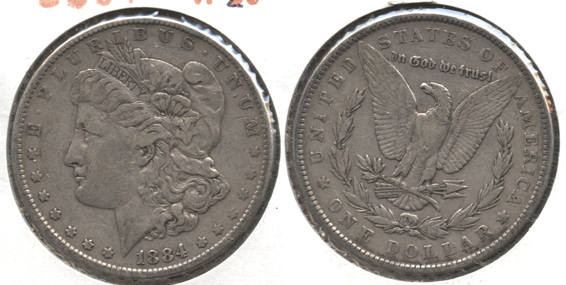 1884 Morgan Silver Dollar VF-20 #e