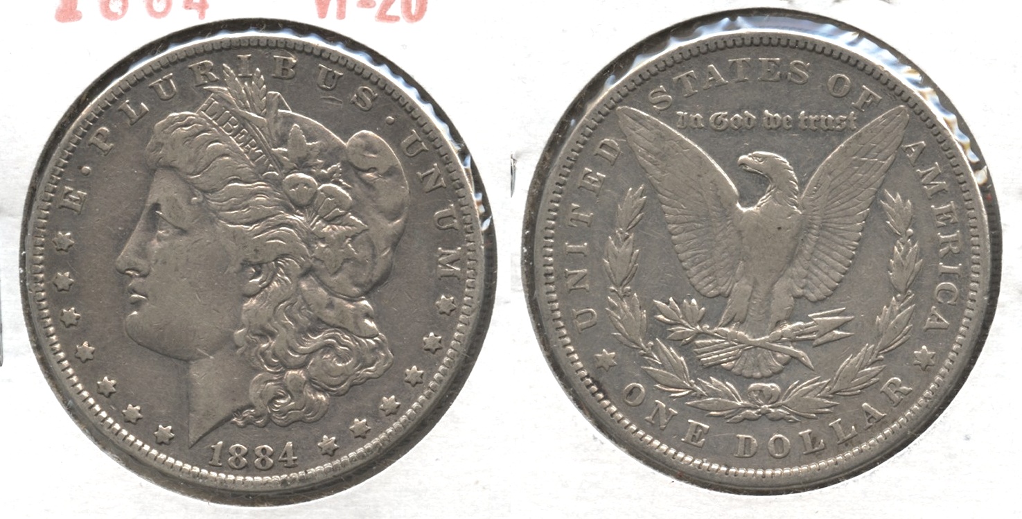 1884 Morgan Silver Dollar VF-20 #f