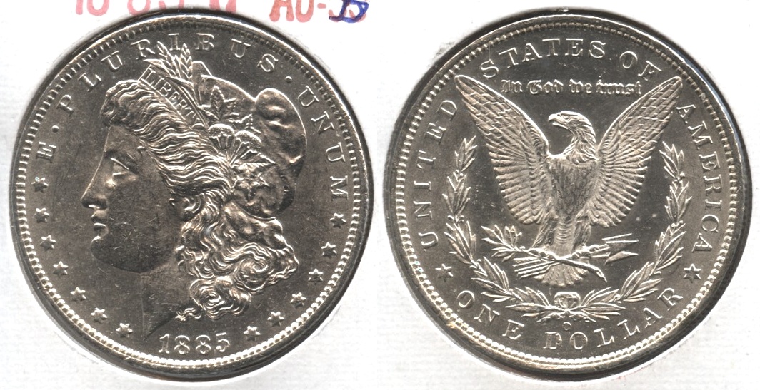 1885-O Morgan Silver Dollar AU-55 #e