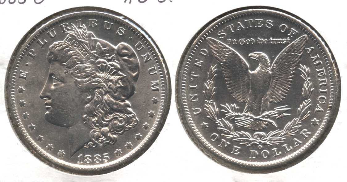 1885-O Morgan Silver Dollar AU-55 #f