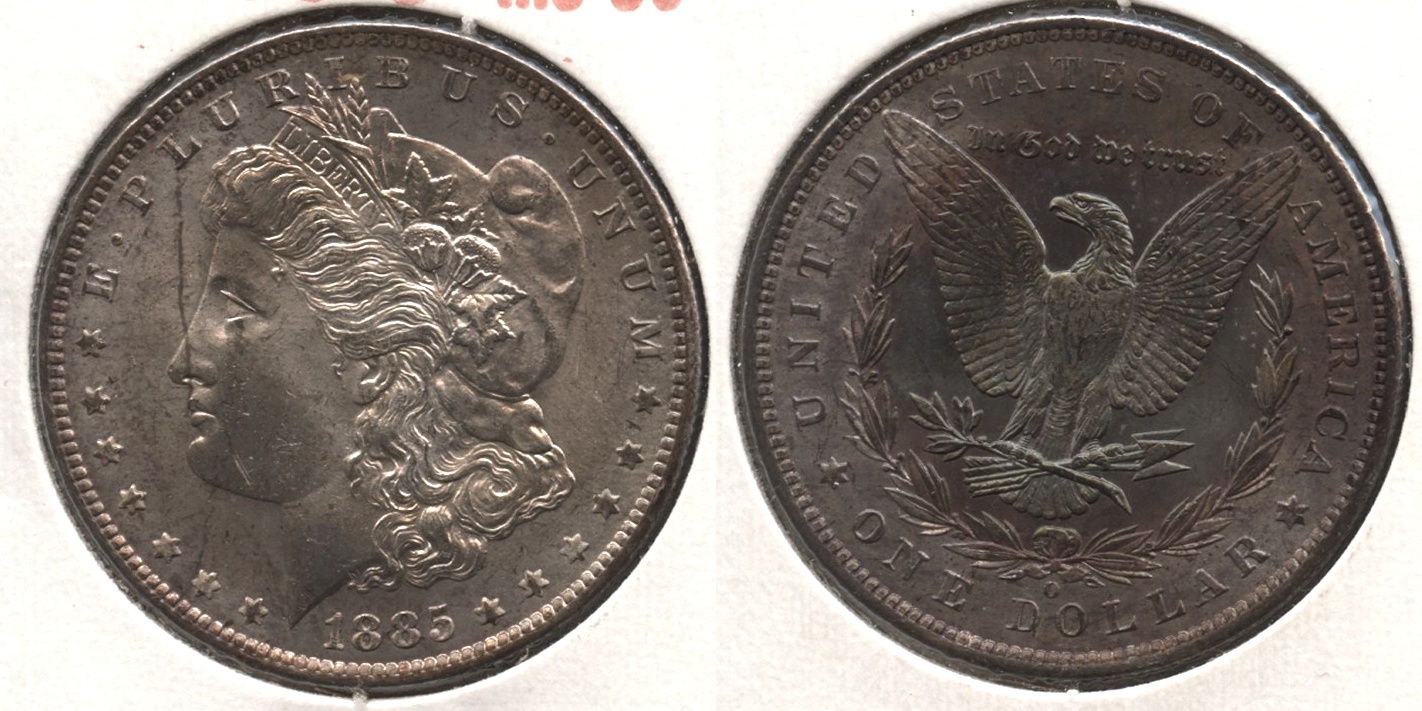 1885-O Morgan Silver Dollar MS-60 #h