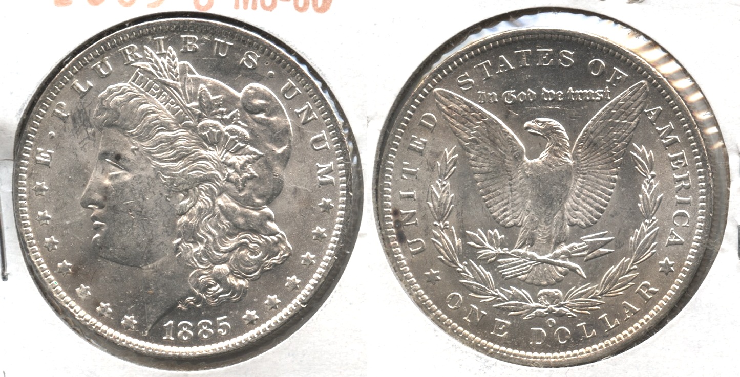 1885-O Morgan Silver Dollar MS-60 #k