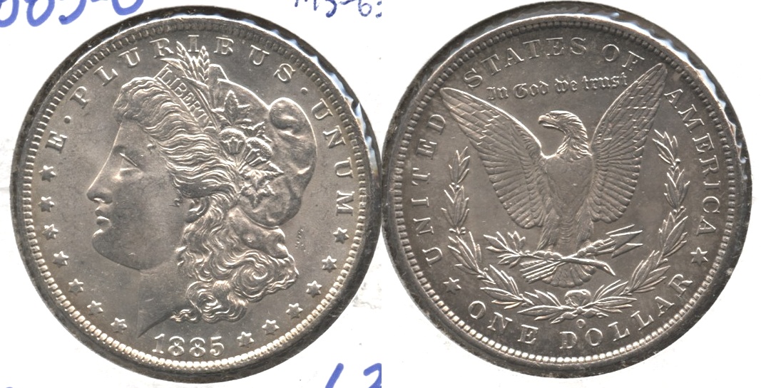 1885-O Morgan Silver Dollar MS-63 #p