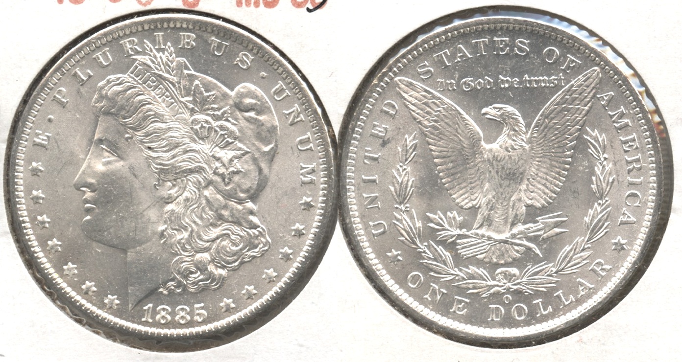 1885-O Morgan Silver Dollar MS-63 #s