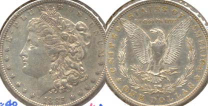 1885-S Morgan Silver Dollar AU-50