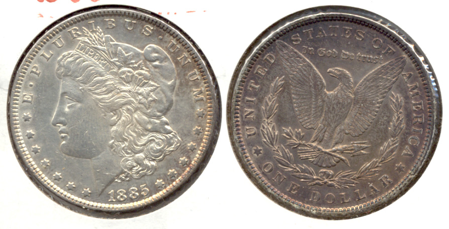 1885 Morgan Silver Dollar AU-50 a
