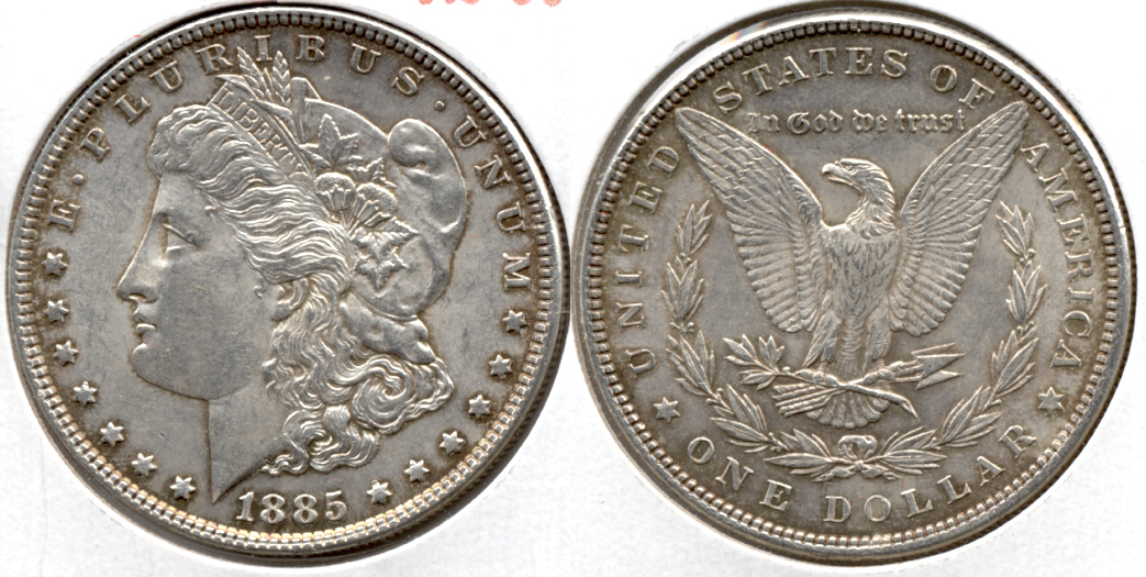 1885 Morgan Silver Dollar AU-55