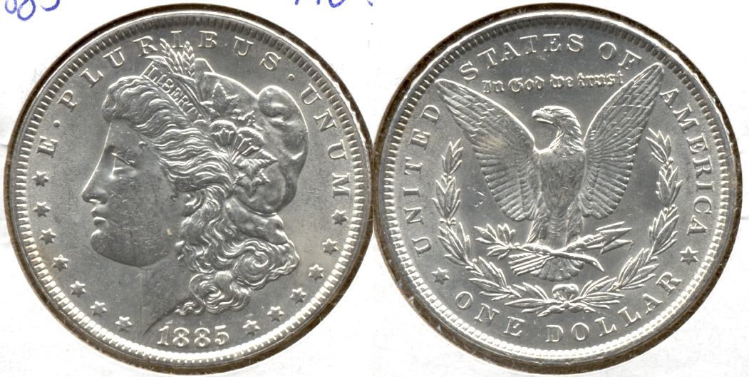 1885 Morgan Silver Dollar AU-55 e