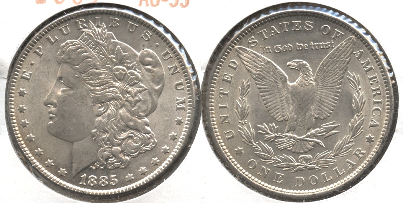 1885 Morgan Silver Dollar AU-55 #q