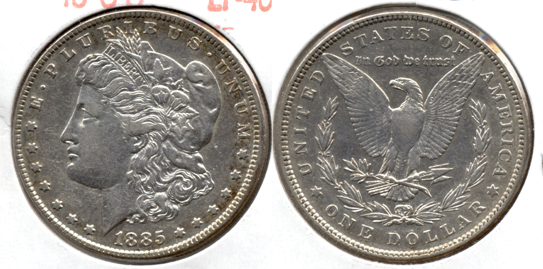 1885 Morgan Silver Dollar EF-40 n