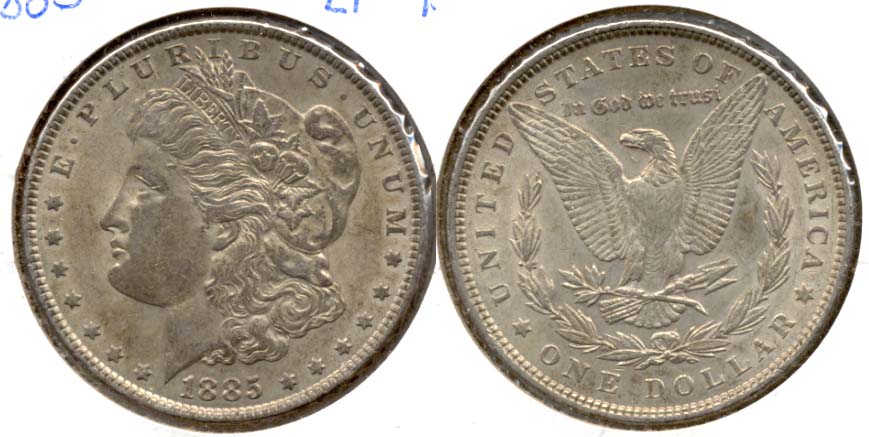 1885 Morgan Silver Dollar EF-45 a