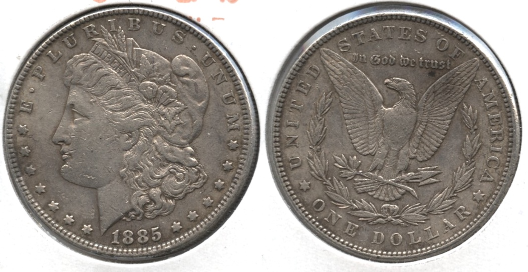 1885 Morgan Silver Dollar EF-45 #j
