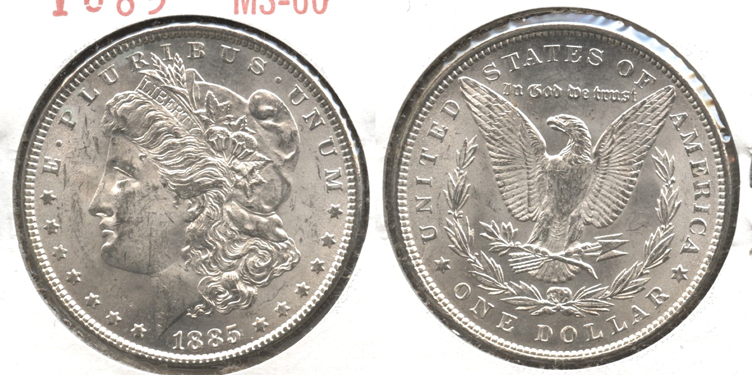 1885 Morgan Silver Dollar MS-60 #k