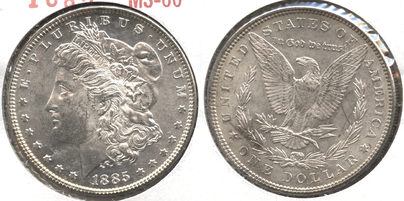 1885 Morgan Silver Dollar MS-60 #l
