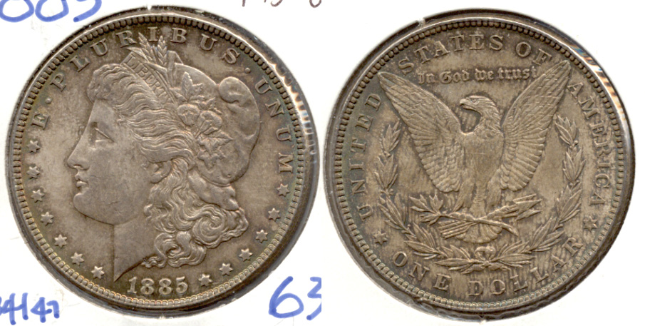 1885 Morgan Silver Dollar MS-63 c