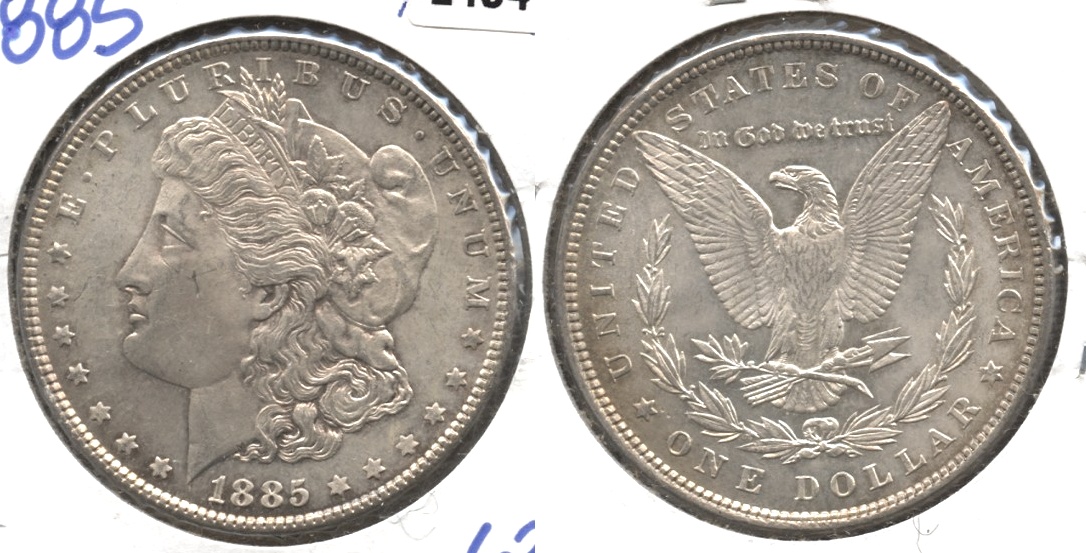 1885 Morgan Silver Dollar MS-63 #f