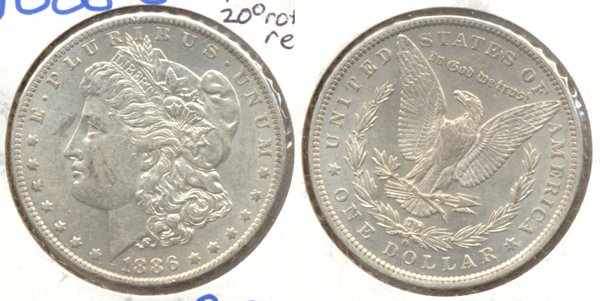 1886-O Morgan Silver Dollar AU-55