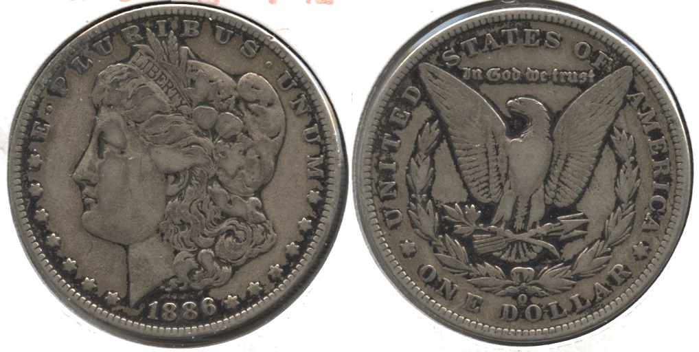 1886-O Morgan Silver Dollar Fine-12 f