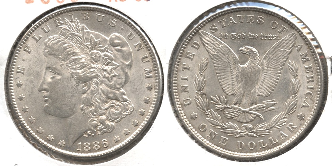 1886 Morgan Silver Dollar AU-50 #af