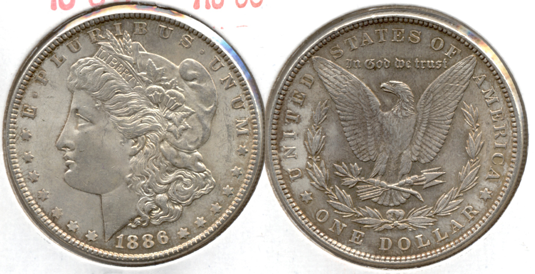 1886 Morgan Silver Dollar AU-50 i