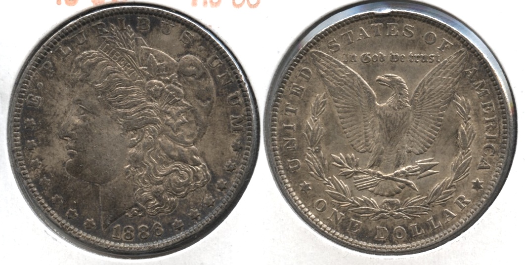1886 Morgan Silver Dollar AU-50 #v