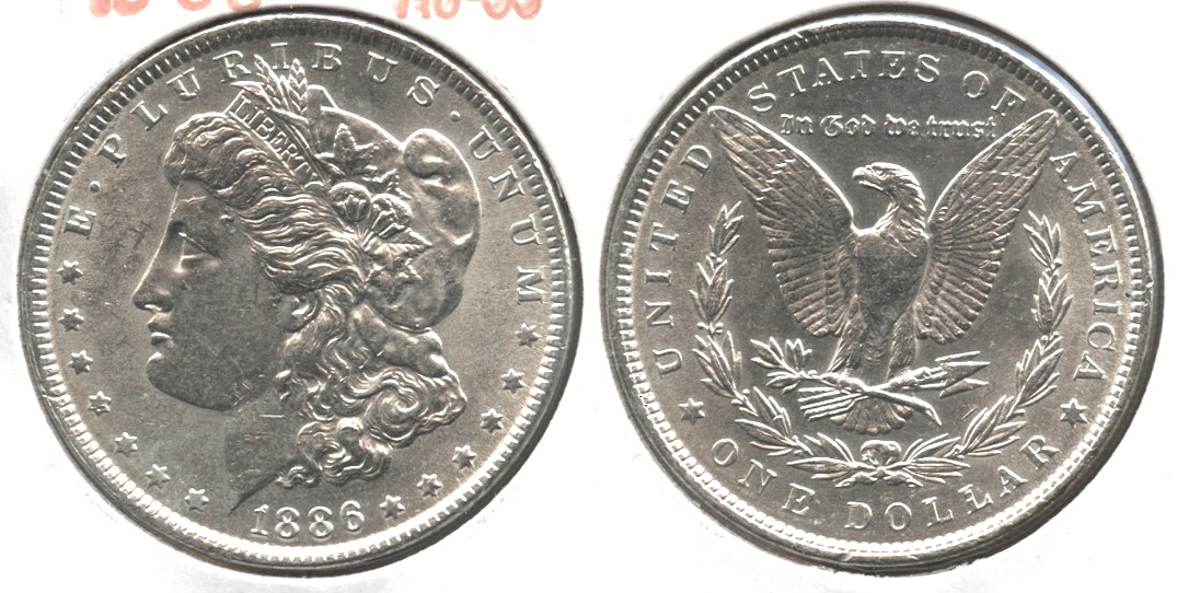 1886 Morgan Silver Dollar AU-55 #h