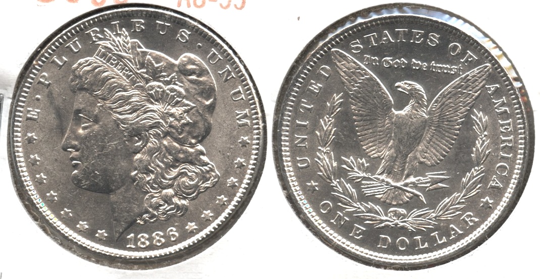 1886 Morgan Silver Dollar AU-55 #l