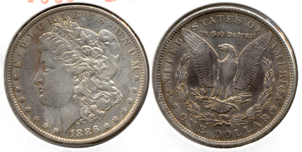 1886 Morgan Silver Dollar EF-40 m
