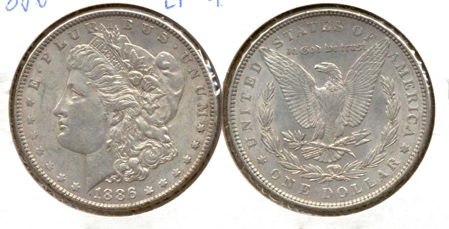 1886 Morgan Silver Dollar EF-45 c