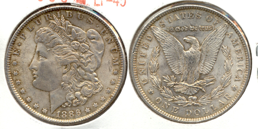 1886 Morgan Silver Dollar EF-45 g