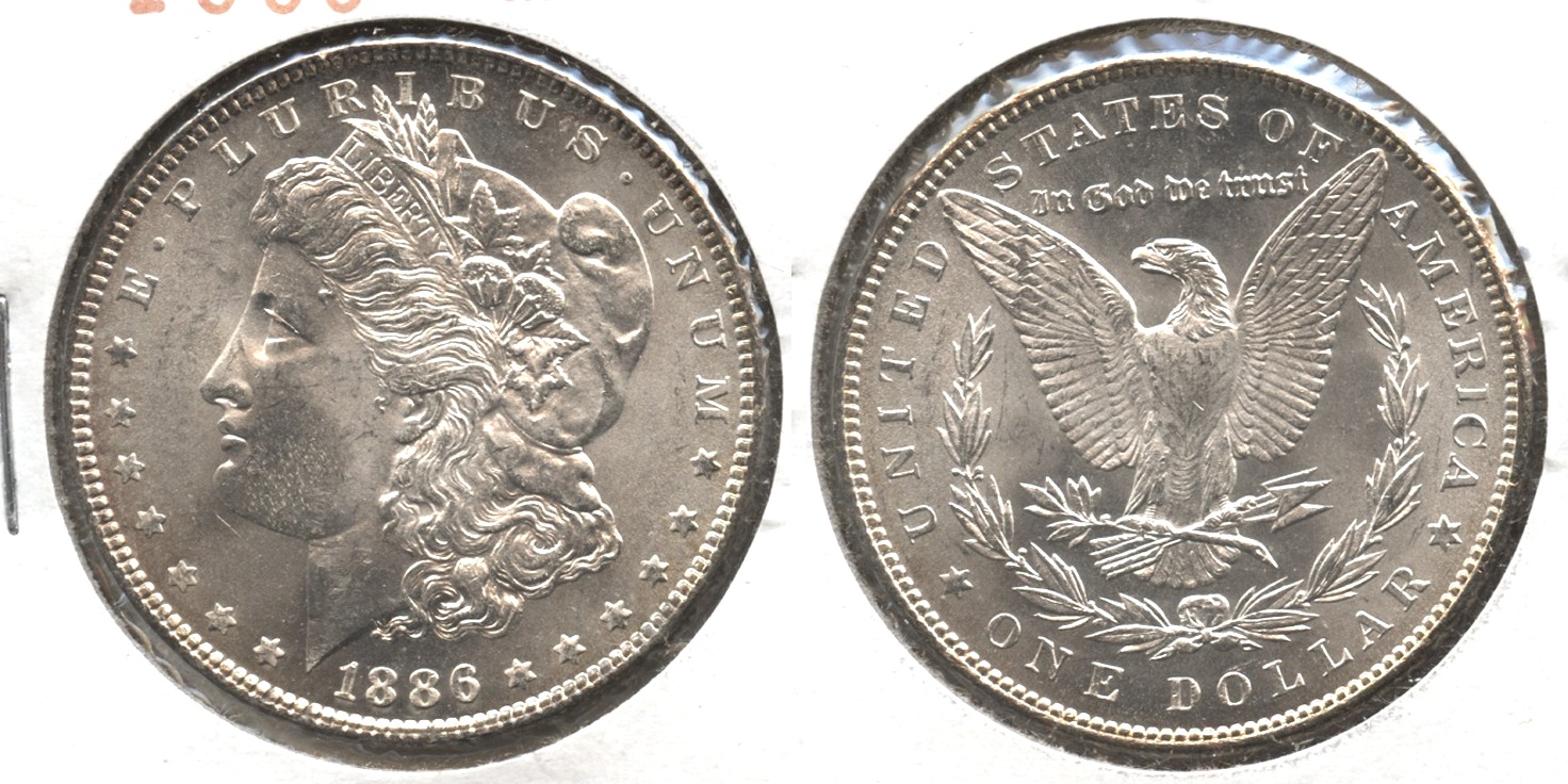 1886 Morgan Silver Dollar MS-62 #f