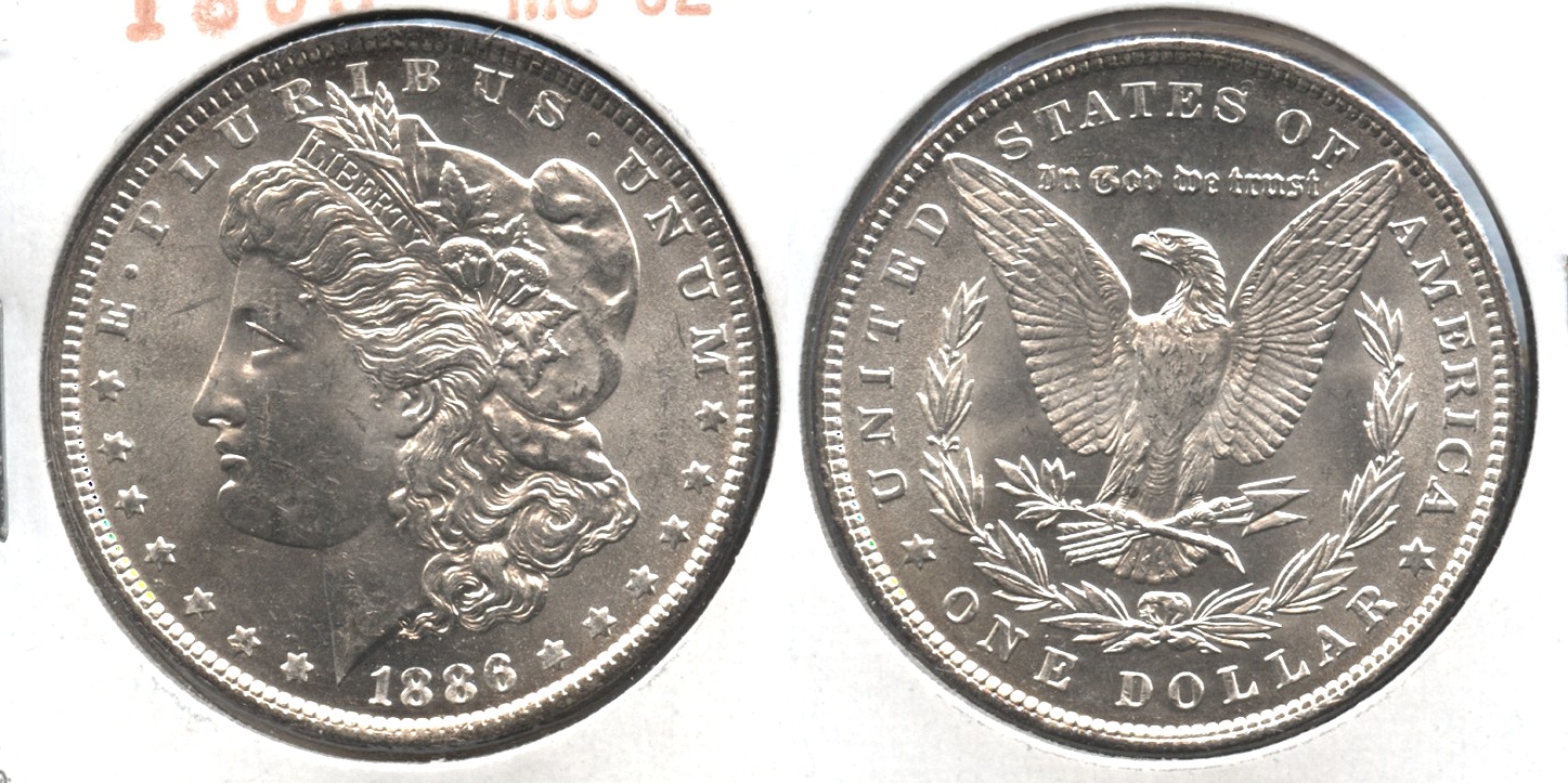 1886 Morgan Silver Dollar MS-62 #g