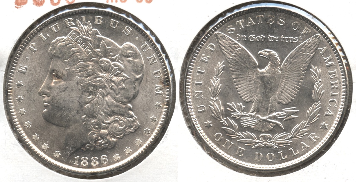 1886 Morgan Silver Dollar MS-63 #d