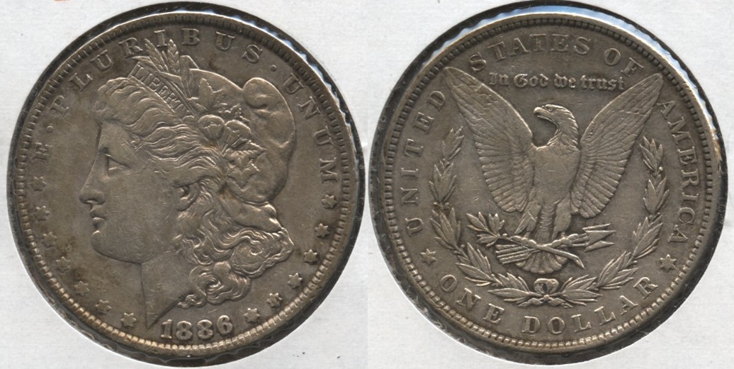 1886 Morgan Silver Dollar VF-30 c