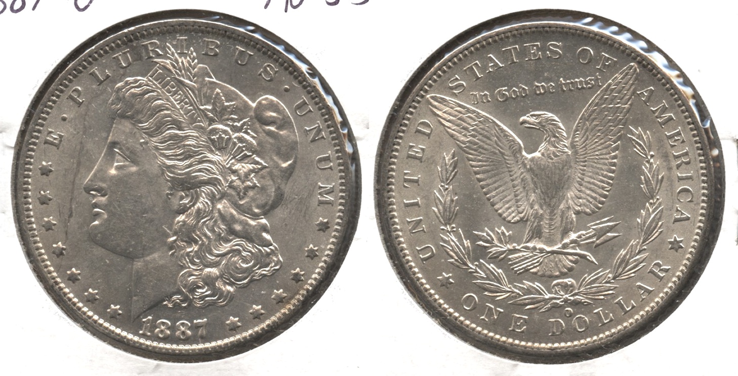 1887-O Morgan Silver Dollar AU-55