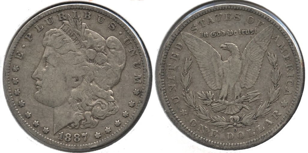 1887-O Morgan Silver Dollar Fine-12 g
