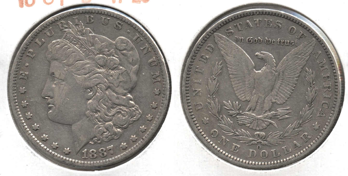 1887-O Morgan Silver Dollar VF-20 #f