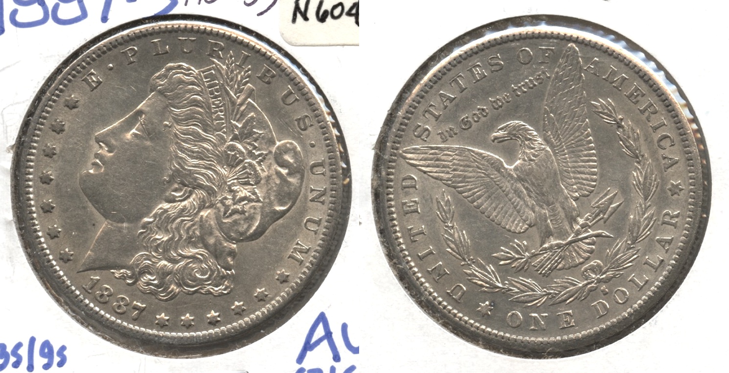 1887-S Morgan Silver Dollar AU-53