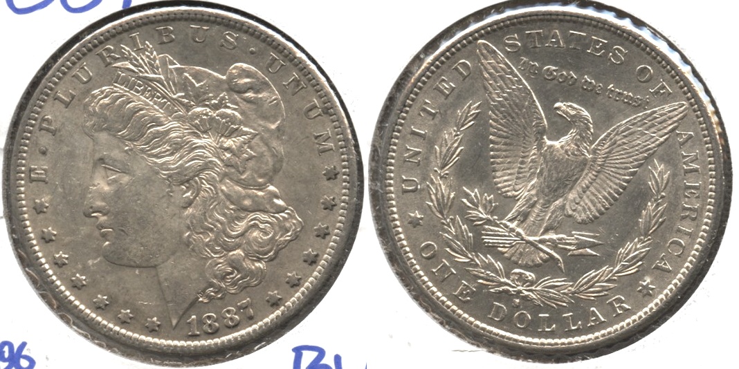 1887-S Morgan Silver Dollar AU-58