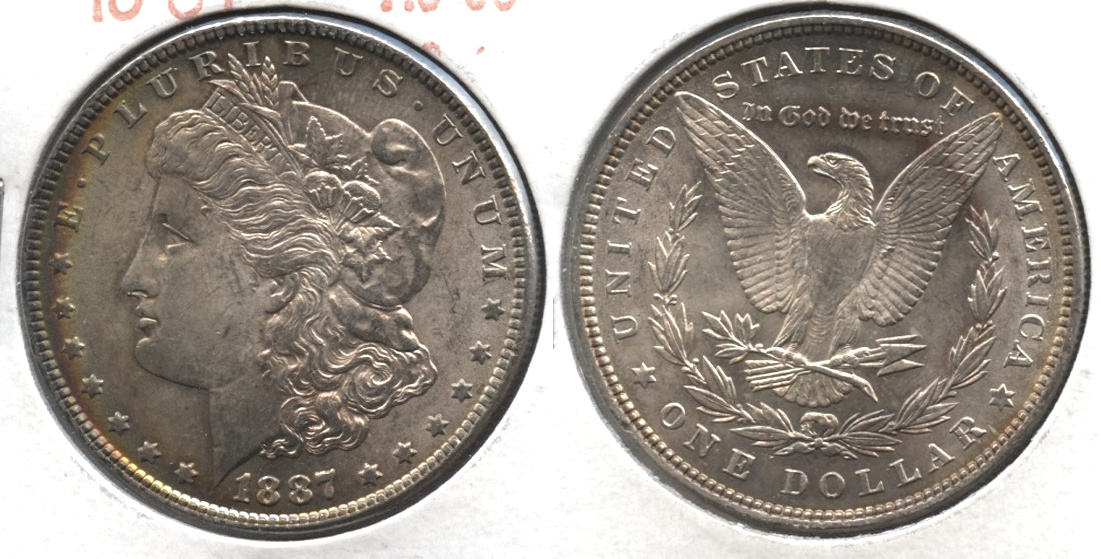 1887 Morgan Silver Dollar AU-55 #m