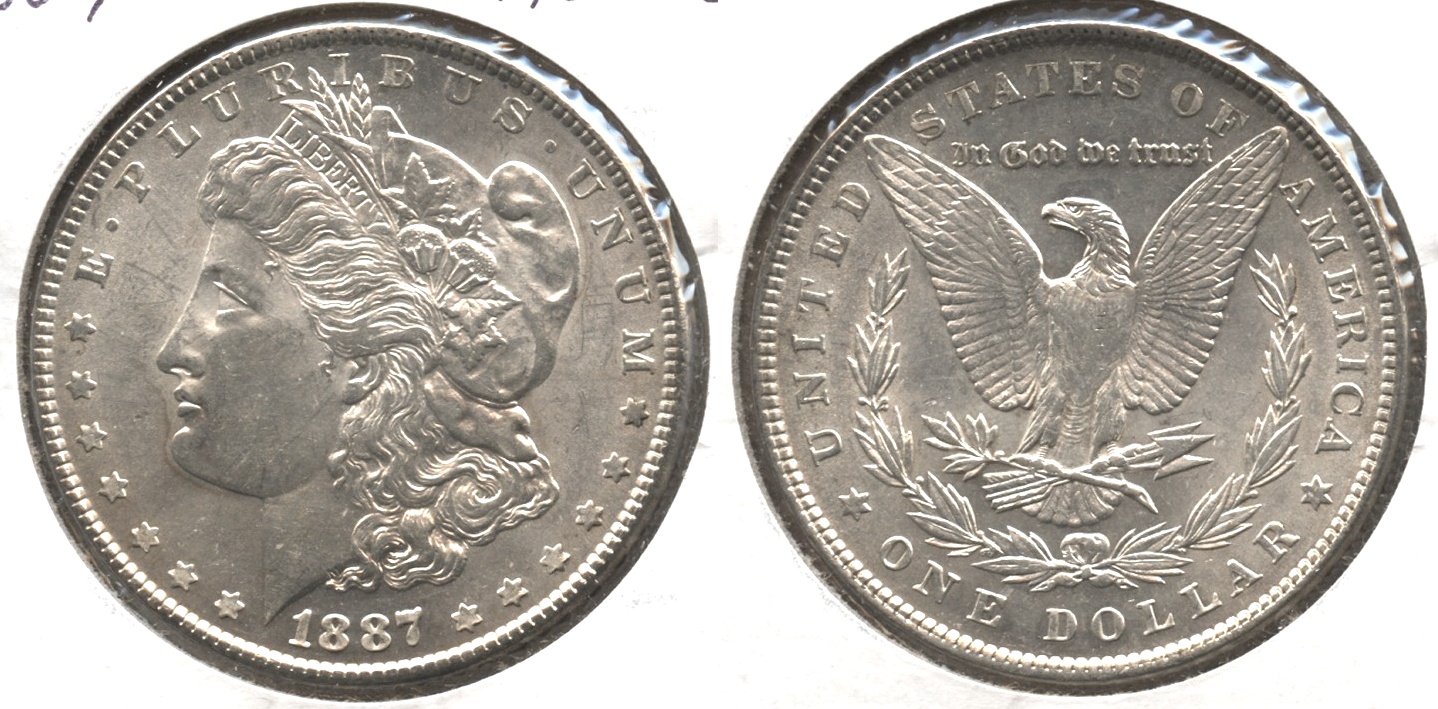 1887 Morgan Silver Dollar AU-55 #s