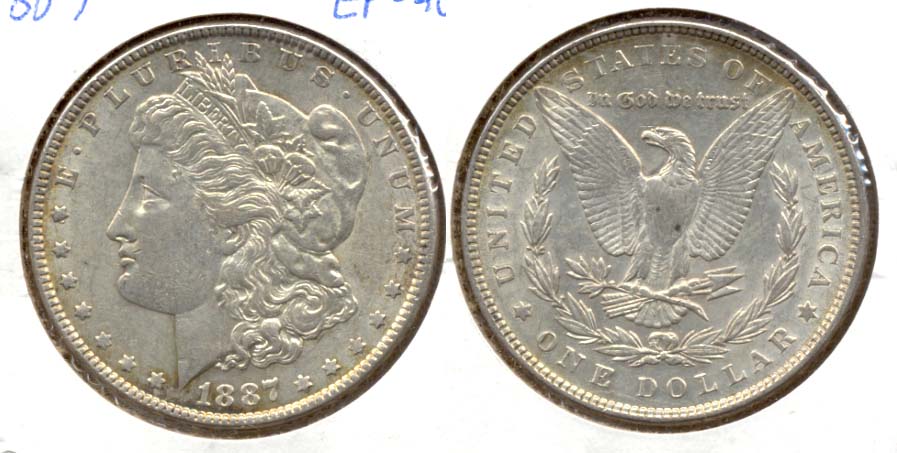 1887 Morgan Silver Dollar EF-40 c