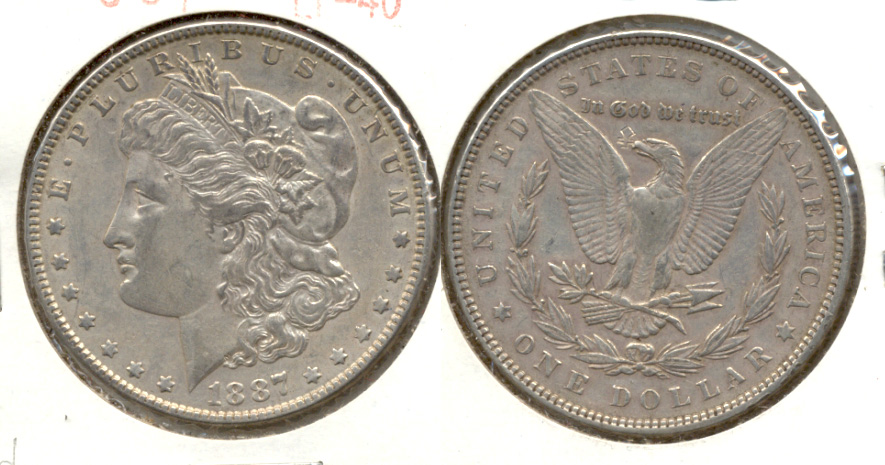 1887 Morgan Silver Dollar EF-40 d